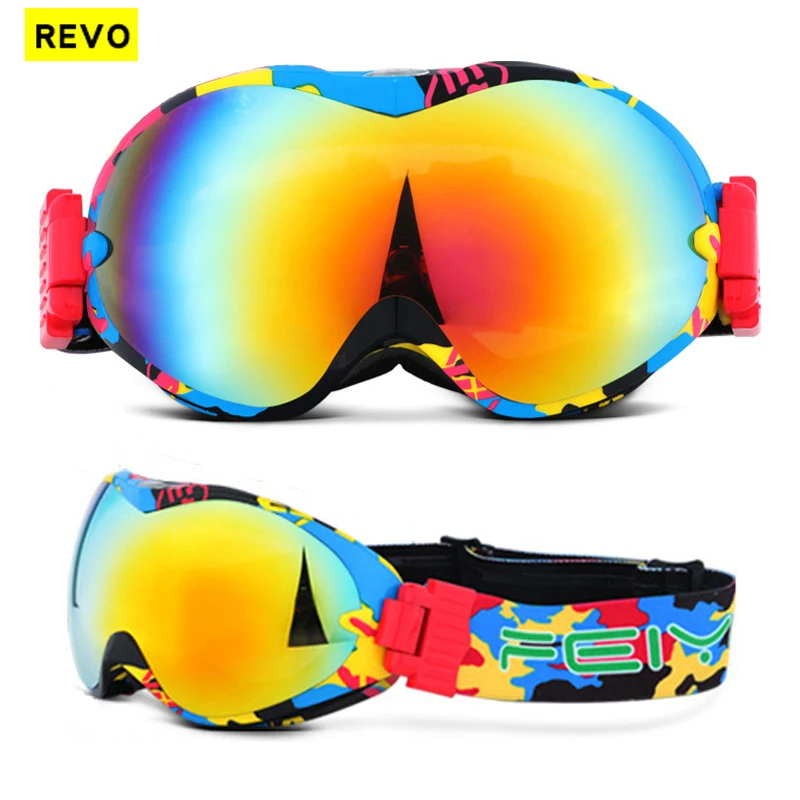 

Adult Snowboard Ski Goggles Dual Lens Anti Fog UV400 Skiing Snowmobile Sunglasses Plated Motocross off Road Glasses Men Women