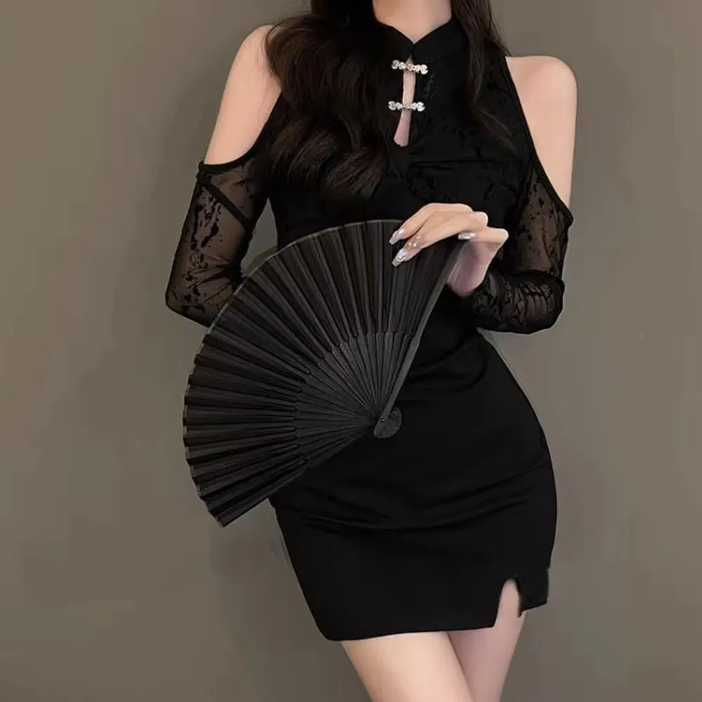 Винтажный ручной веер бамбуковый складной бумажный портативный в китайском