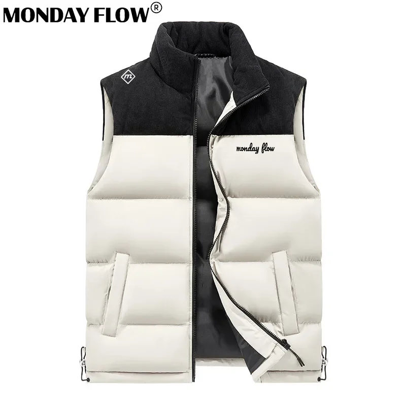 Monday Flow Зимние куртки для гольфа Жилет мужчин Пуховая хлопковая ветрозащитная