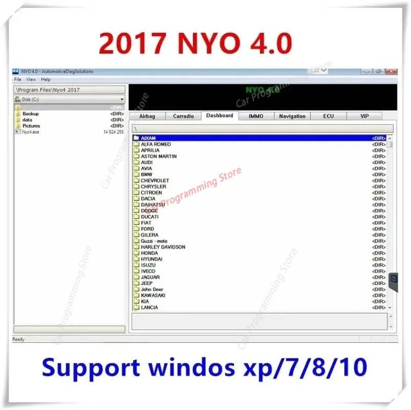 НОВИНКА: Диагностическое ПО для автомобилей NYO4.0, обновление 2017 года, с видеоинструкцией по установке, инструменты для проверки и обслуживания автомобилей, сканер VCI для ремонта и тюнинга. (art.: 3920dcf669614) - 3920dcf669614