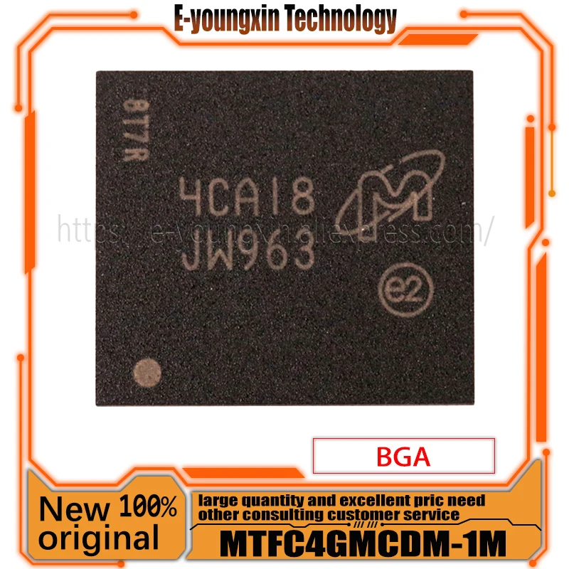 

5PCS-10PCS MTFC4GMCDM-1M WT Code JW963 BGA new and original