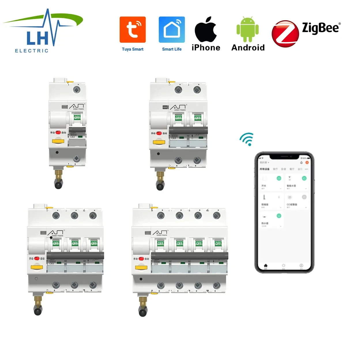 

Автоматический выключатель Tuya ZigBee R3