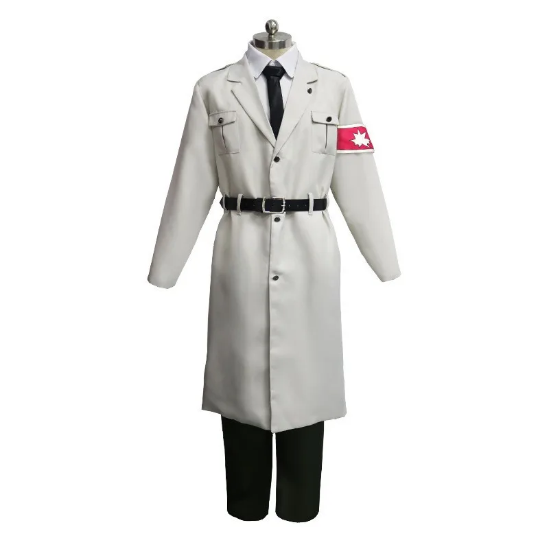 Фото Аниме «Атака Титанов», сезон 4, куртка Марли, рубашка, брюки, комплект с завязками на поясе №5