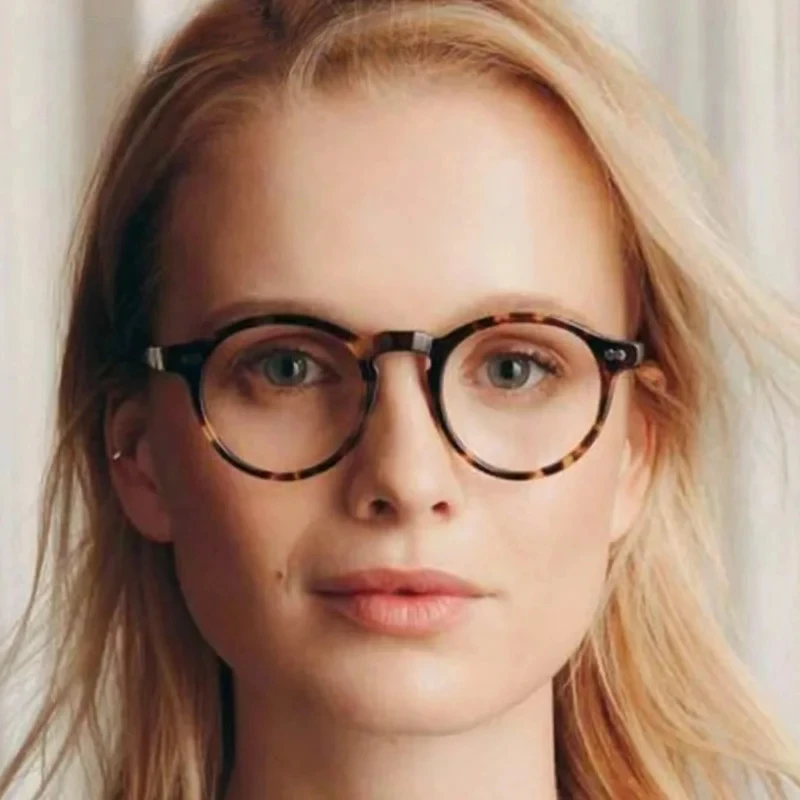 Японская оправа для очков ручной работы MILTZEN круглая стеклянные ретро-женские