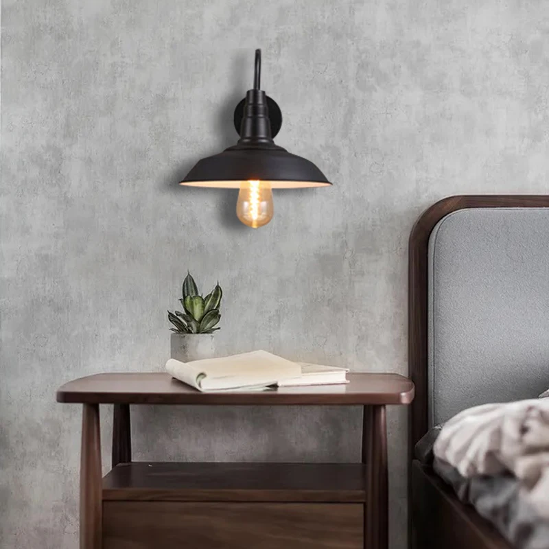 

LED Retro Industrial Wall Mount Lamp Outdoor Barn Garage Vintage Fixture Night Light Multipurpose Sconce Creative Decoration