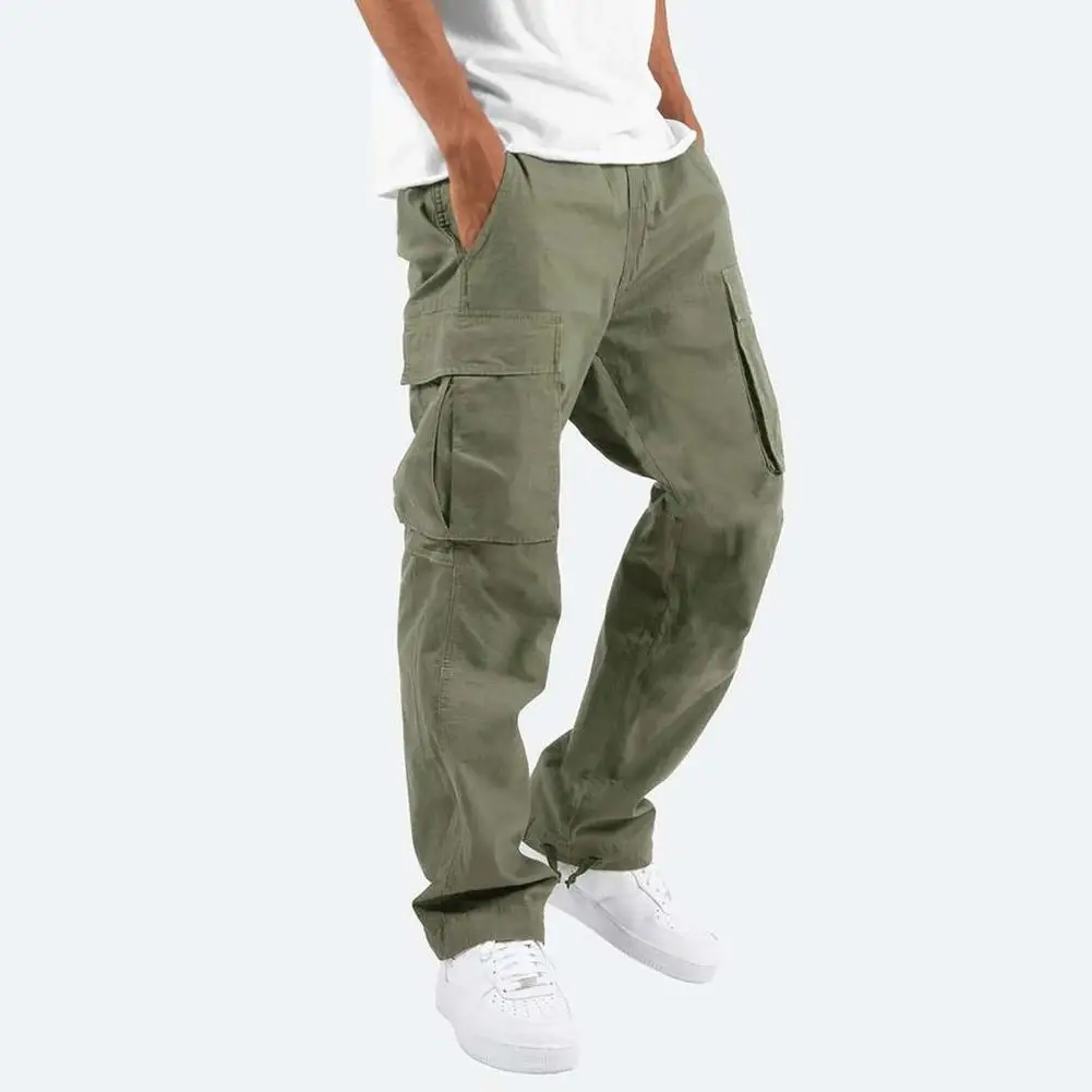 

Stylish Joggers Pants Loose Full Length Summer Lace-up Pockets Cargo Pants