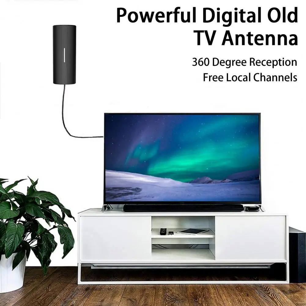 

Digital TV Antenna 4K High Clarity 360° Reception All Television Signal Booster Universal High Gain Indoor Outdoor TV Antenna