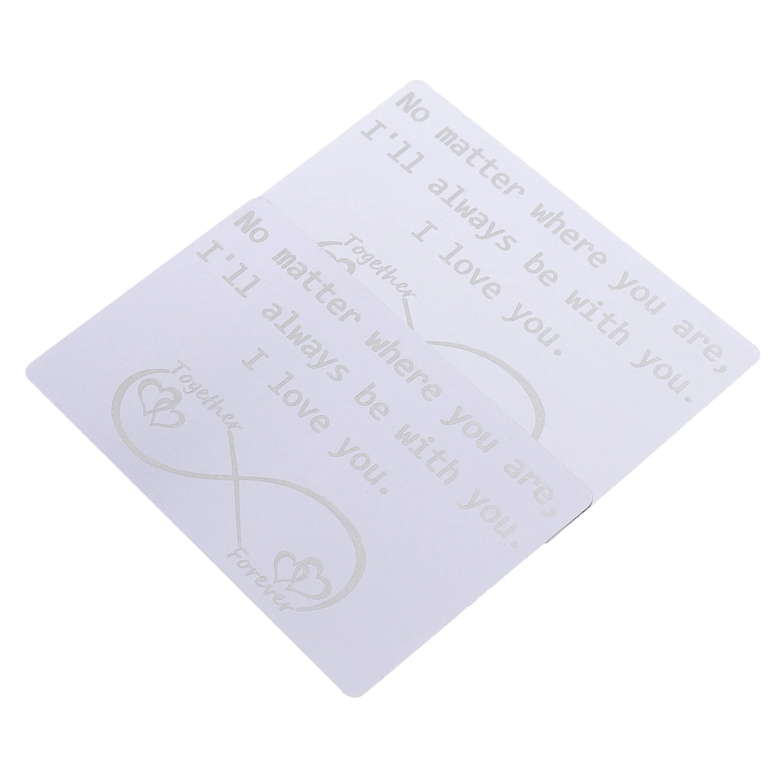 

2 шт., декоративные бумажники из нержавеющей стали с гравировкой