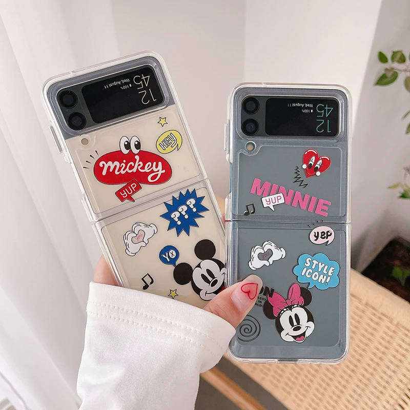 

Disney Space Mickey Mouse Minnie Phone Case for Samsung S21 S21plus S21Ultra S21FE S22 S22plus Galaxy Z Flip case