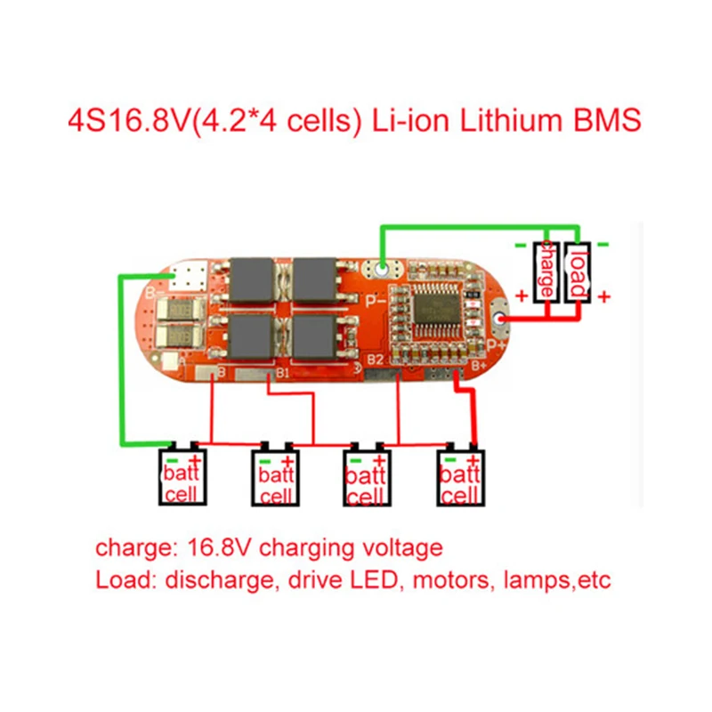 BMS 25A 3S 12 6 V 4S 16 8 5S 21V 18650 Защитная печатная плата для литий-ионной литиевой батареи