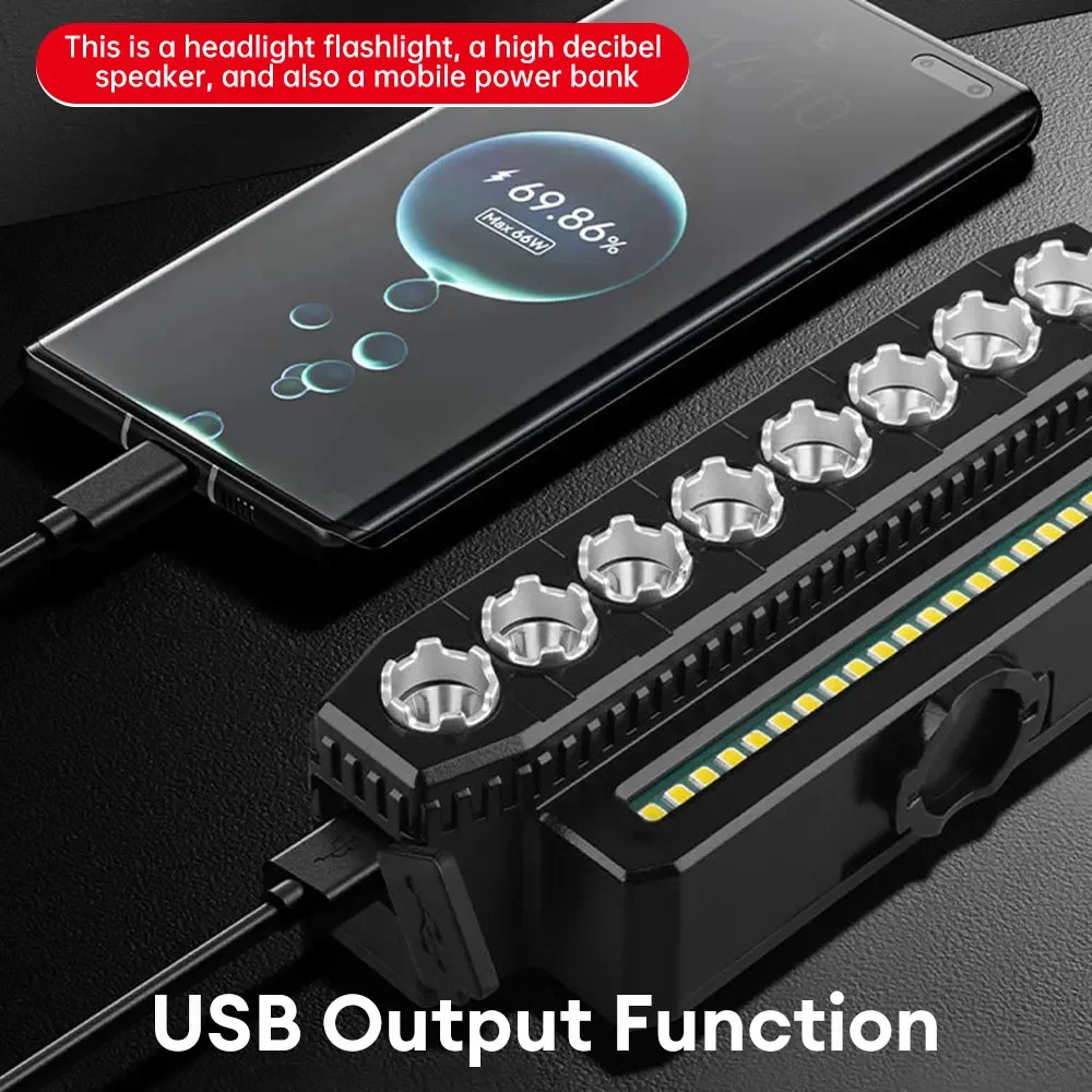 Фотовспышка для велосипеда дБ 6 внешних аккумуляторов