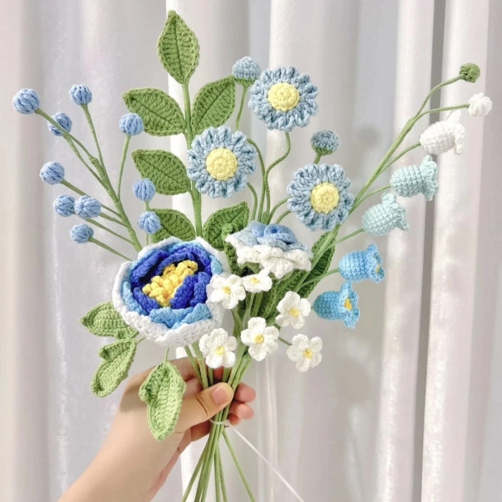 

Искусственные цветы ручной работы, букет, фиолетовый