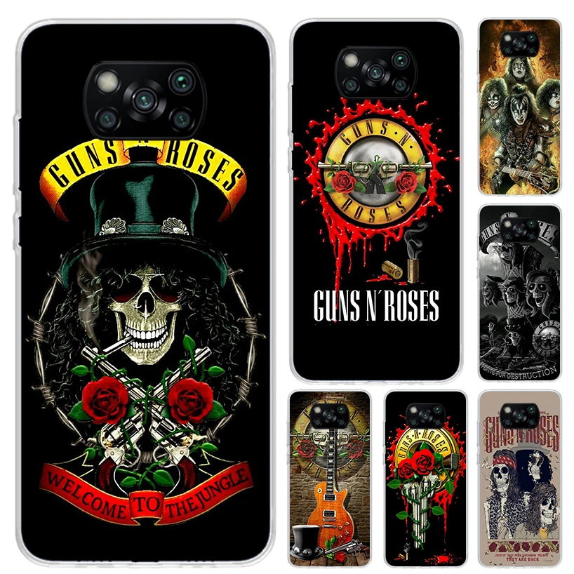 Чехол для телефона Guns N Roses Good Time Xiaomi Poco X6 X5 X4 X3 Nfc F6 F5 F4 GT F3 F2 Pro F1 M5S M4 M3
