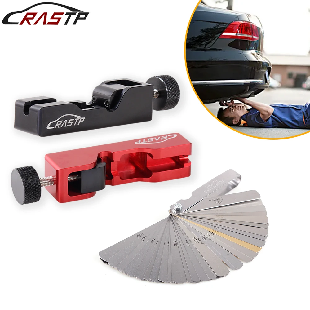 

RASTP-Universal Spark Plug Gap Tool Electrode Compresses 10mm 12mm 14mm 16mm with 32-Blade Feeler Gauge0.04-0.88mm RS-BTD025