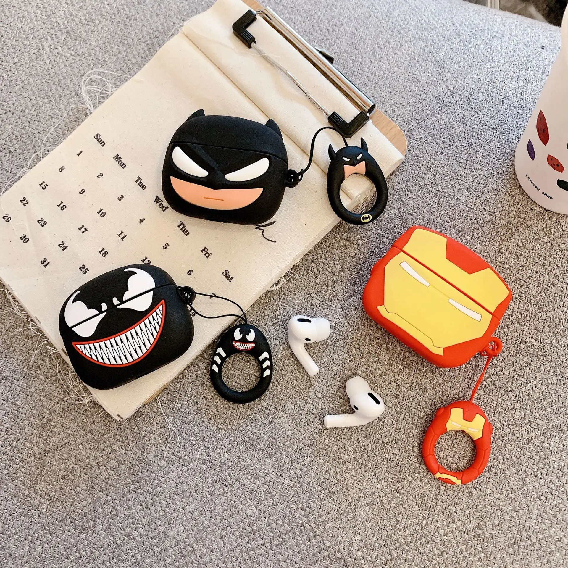 

Cute cartoon anime silicone sleeve Case for Airpods 1 2 3 Pro