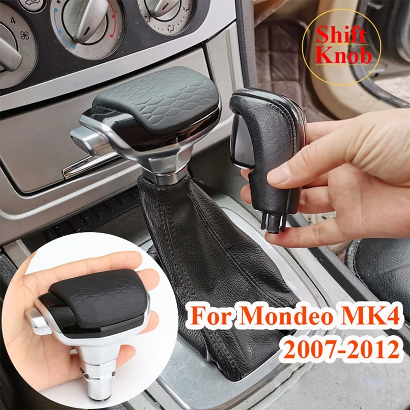 

Автомобильная головка переключения передач, для Ford Mondeo MK4 2007 2008 2009 2010 2011 кожаная ручка переключения передач