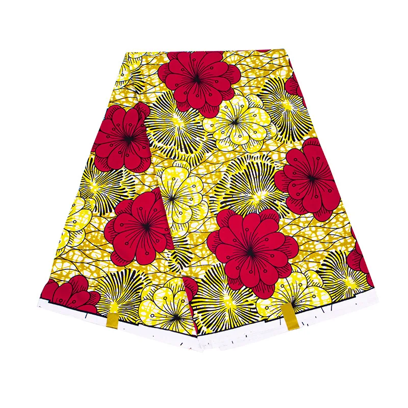 

6-yard African wax fabric polyester double-sided African wax fabric geometric printing