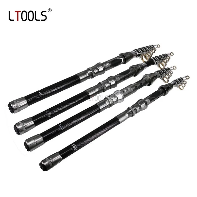 

1.5M/1.8M/2.1M2.4M/2.7M Telescopic Mini Fishing Rod Super Hard Carbon Steel Rivers Lakes Fishing Rod Portable Sea Pole Equipment