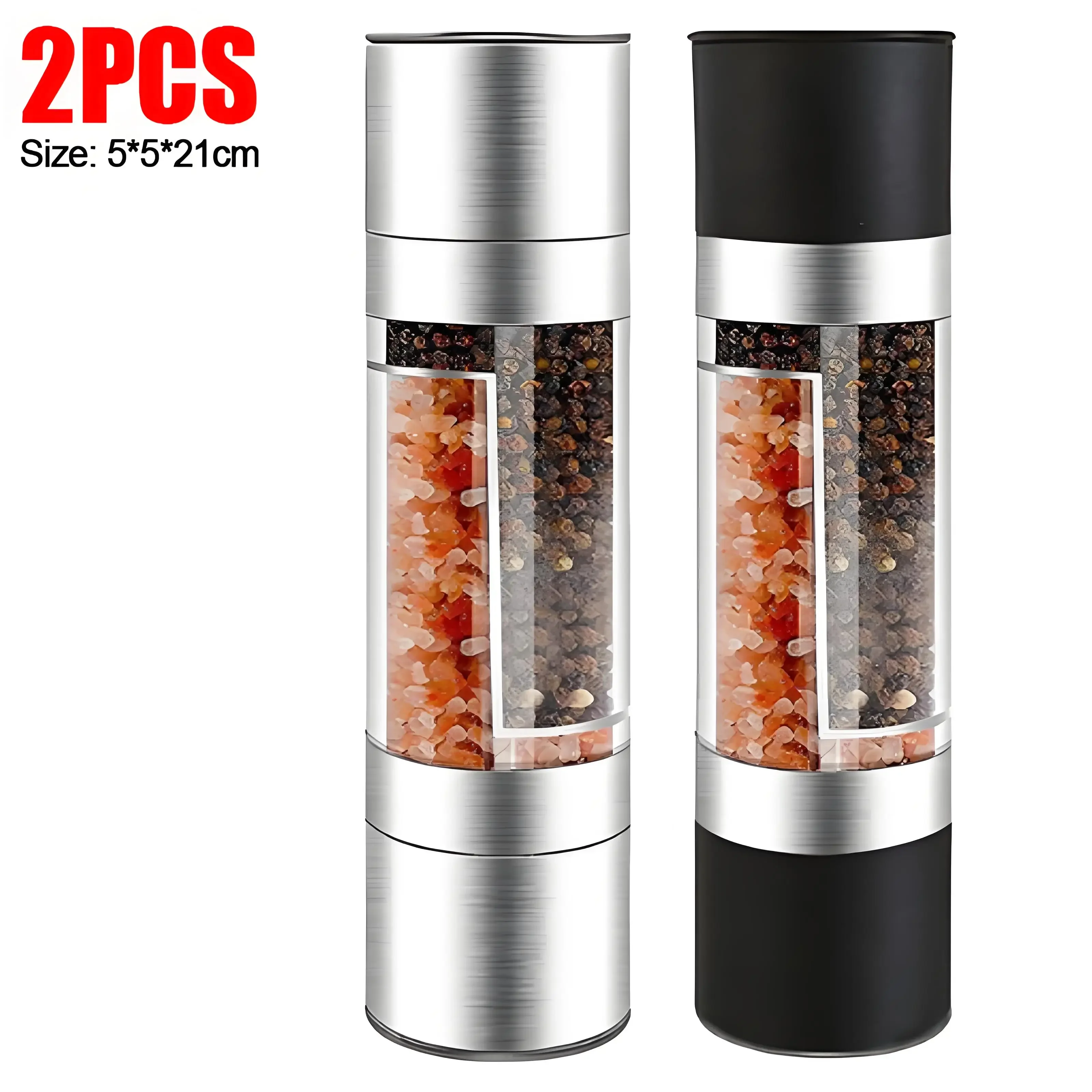 

Мельница для соли и перца 2 в 1 из нержавеющей стали