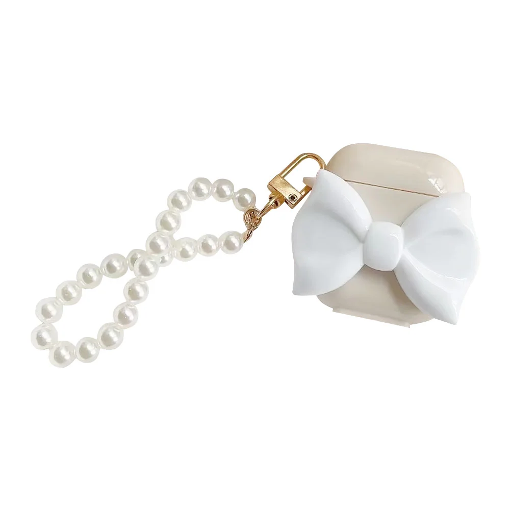 

Earphone Case Wireless Cover Case Portable Box Earbud Headphone Accessories Pearl Chain Cover Bag Earpone Ear Storage Protector