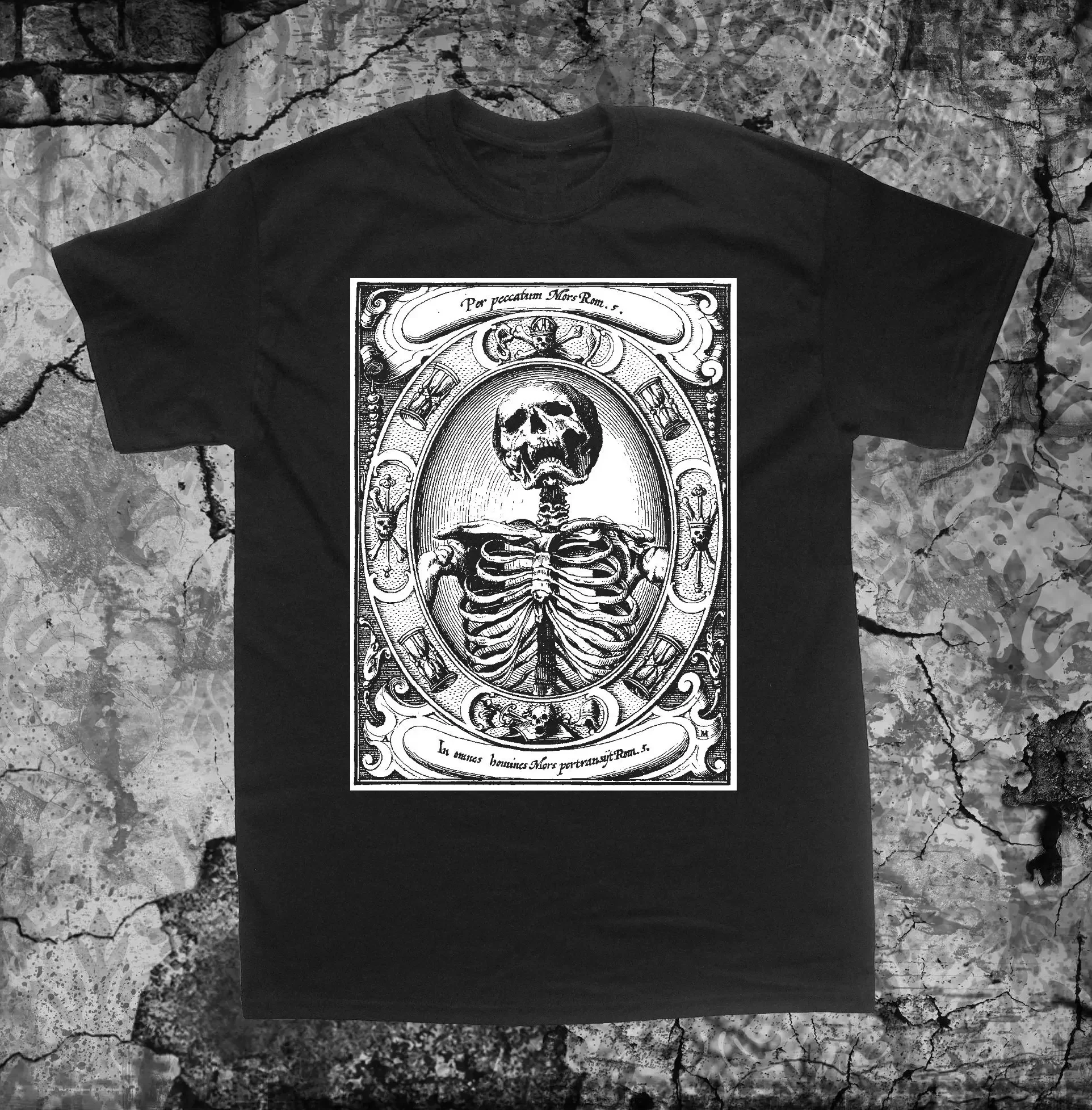 Фото Рубашка Memento Mori Alexander Mair Памяните Череп Смерти №1