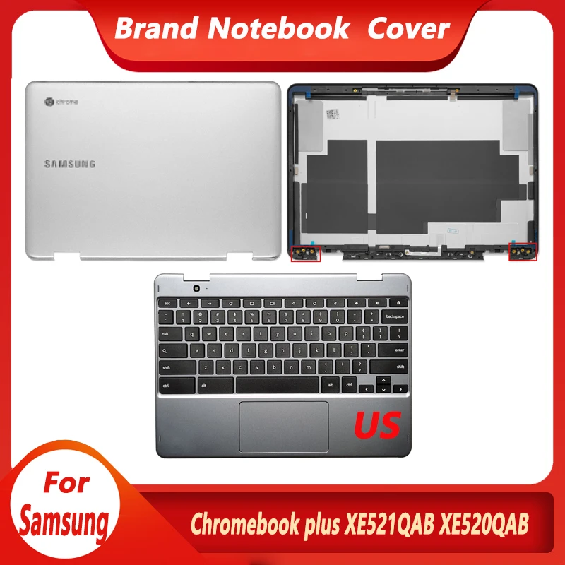 

NEW Original For Samsung Chromebook plus XE521QAB XE520QAB Series Laptop LCD Back Cover/Palmrest Upper Top Case US Keyboard 12.2
