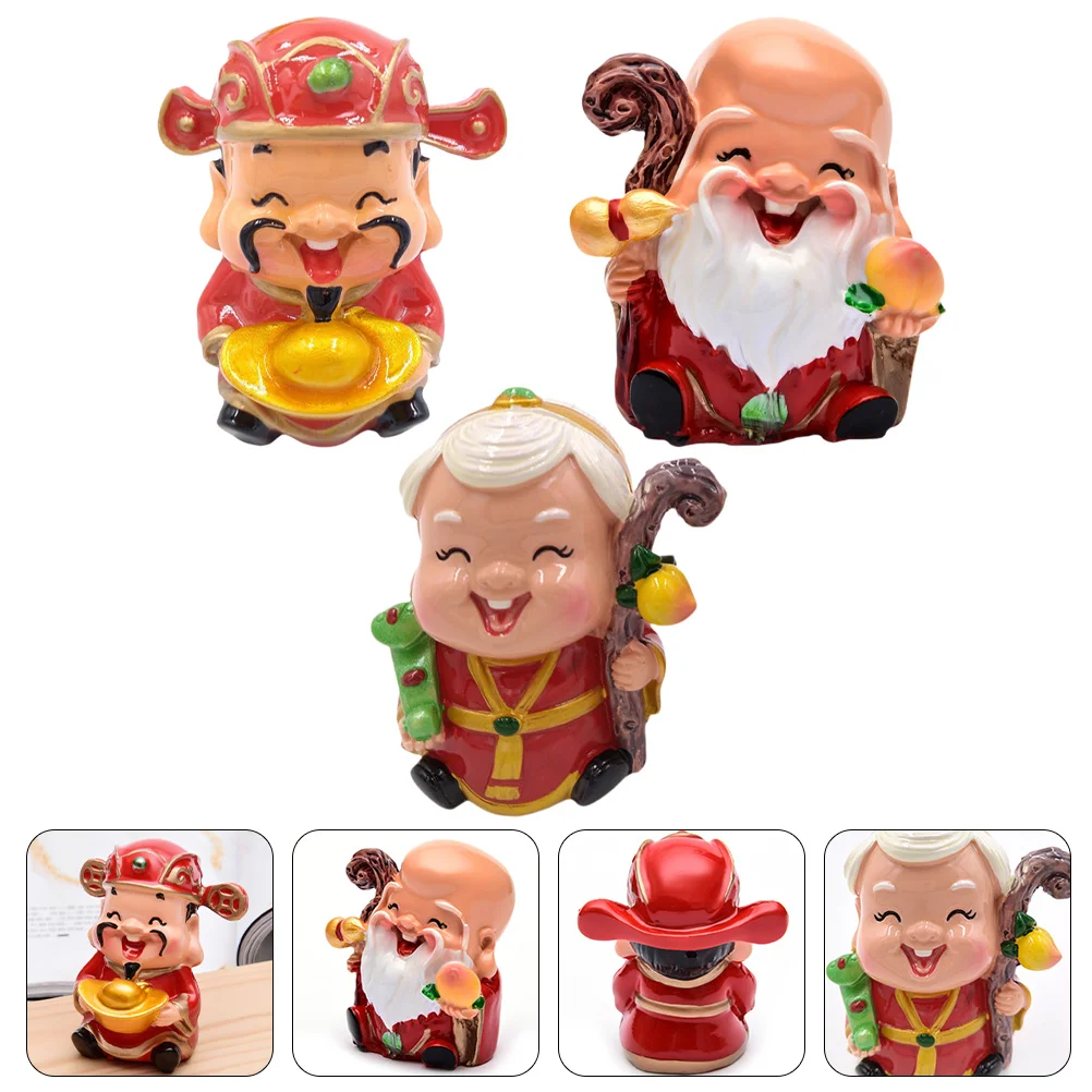 

Cake Birthday Chinese Toppers Decorations Topper Party Figurine Cakes Decor Elder Miniature Japanese Blessing Happy Decoration