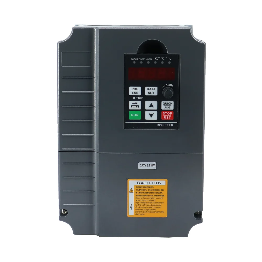 

Overseas Warehouse Ru ES 5.5KW /7.5kw VFD 220v To 380v Spindle Inverters VFD AC Drive Frequency Converter Factory Direct Sales