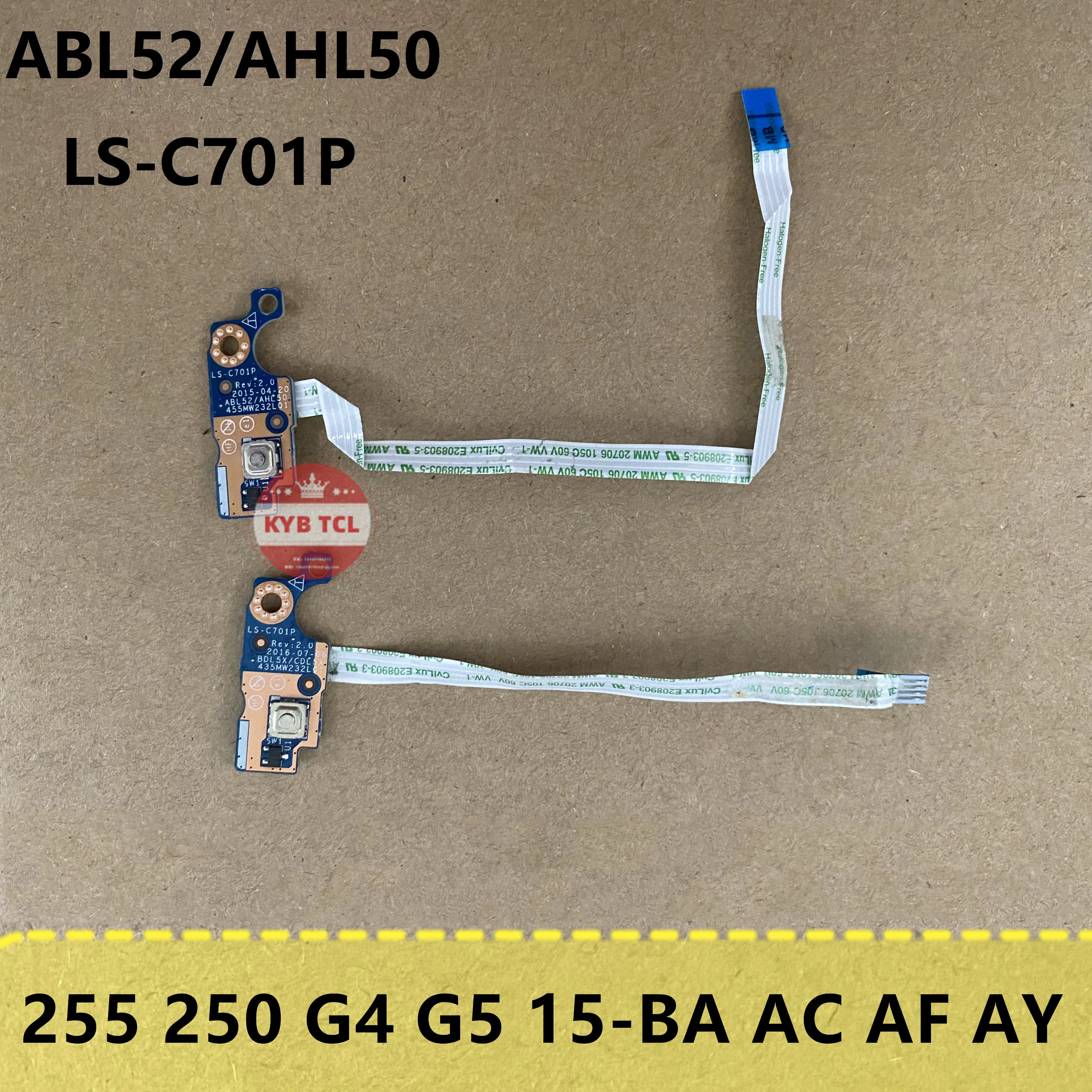 Кнопка питания ноутбука настольный кабель коммутатор Canle ABL52 LS-C701P HP 255 G5 G4 250 15-BA 15-AC