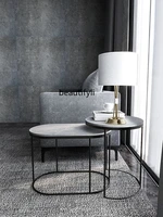 zqside cabinet living room modern minimalist italian style corner table small coffee table nordic iron side table side table