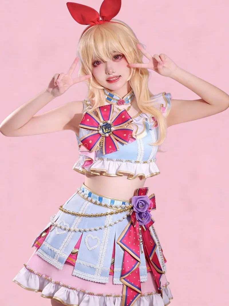 Костюм для косплея Хосимия Ичиго из Aikatsu, платье Лолита для девочек, униформа для Хэллоуина, Рождества, косплей-конвенций, аниме-наряд (art.: 3920dc349bebc) - 3920dc349bebc