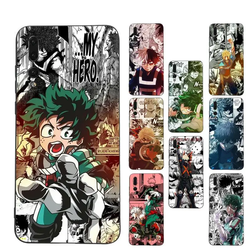 

Anime My Hero Academy Phone Case for Samsung A51 A30s A52 A71 A12 for Huawei Honor 10i for OPPO vivo Y11 cover