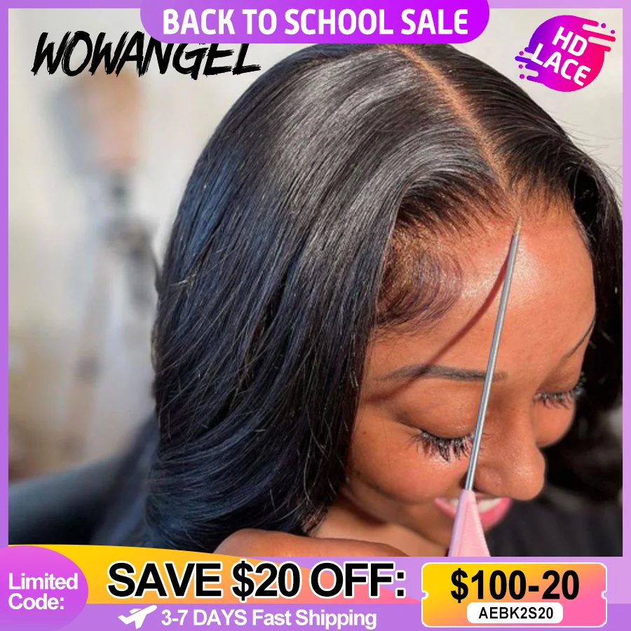 Wowangel 13x6 Full Lace Frontal HD Lace Frontal Wigs Body Wa