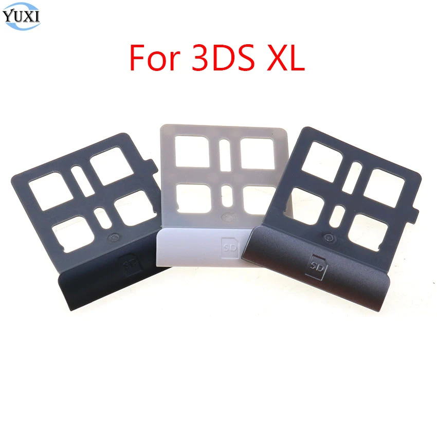 

YuXi Original New SD Game Card Slot Cover Holder Frame For 3DS XL LL Console Black/White/Siver Grey