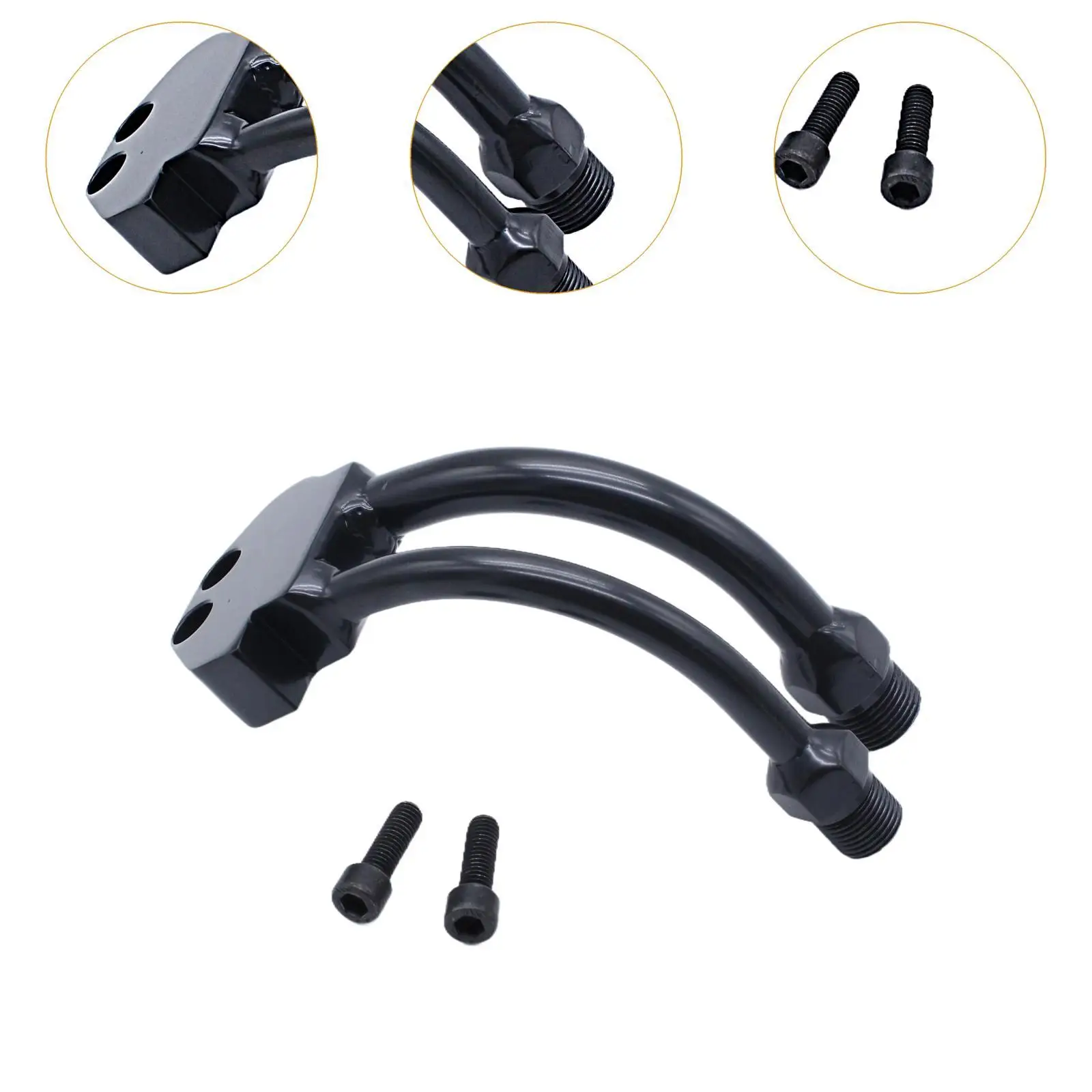 Износостойкий изогнутый коллектор компрессора кондиционера замена для Sanden SD7B10