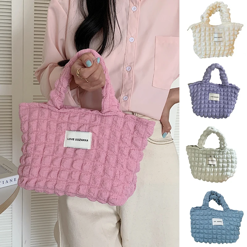 

2023 New Fashion Women Canvas Shoulder Bag Ladies Casual Handbag Tote Bag Reusable Large Capacity Cotton Shopping Hand Bags