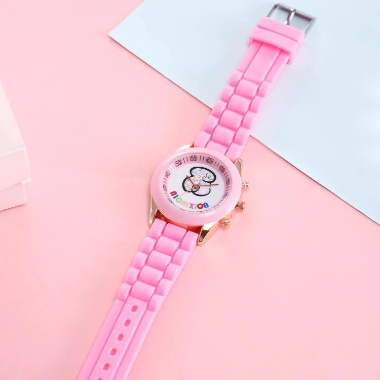 Brand Bear Wrist Watches Black Alloy Dial Silicone Gel Candy Colors Quartz Women Sport Watches Ladies Casual Watch Reloj Mujer