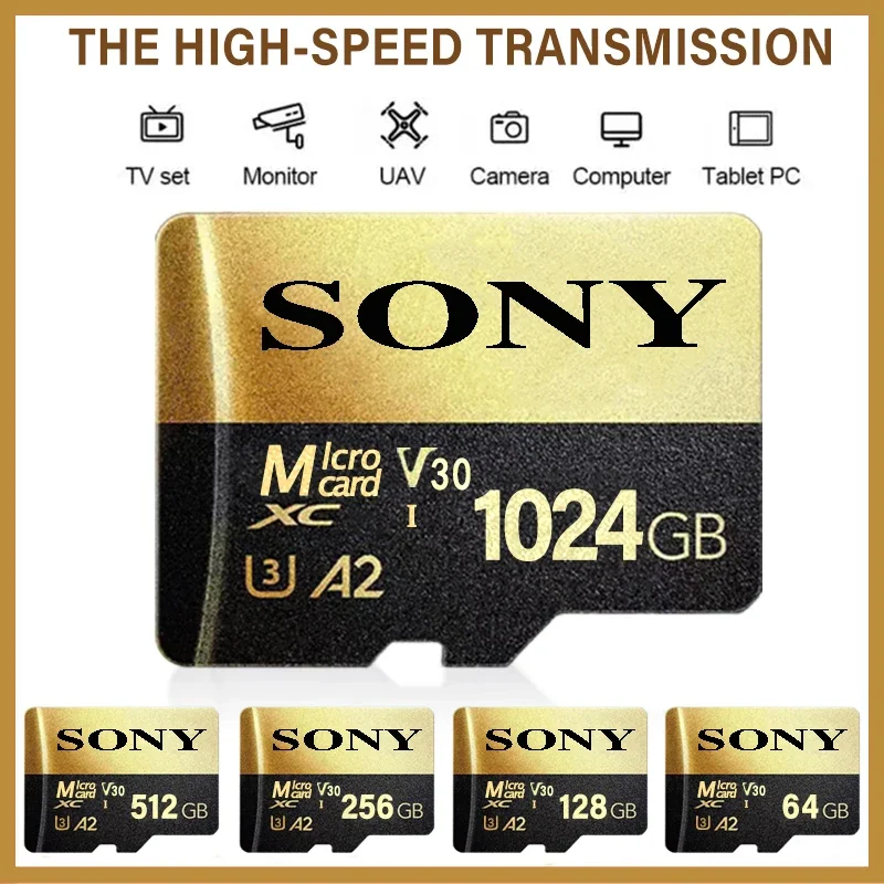 Карта памяти MicroSD SONY, высокоскоростная карта памяти 512 Мб 64 Гб ...