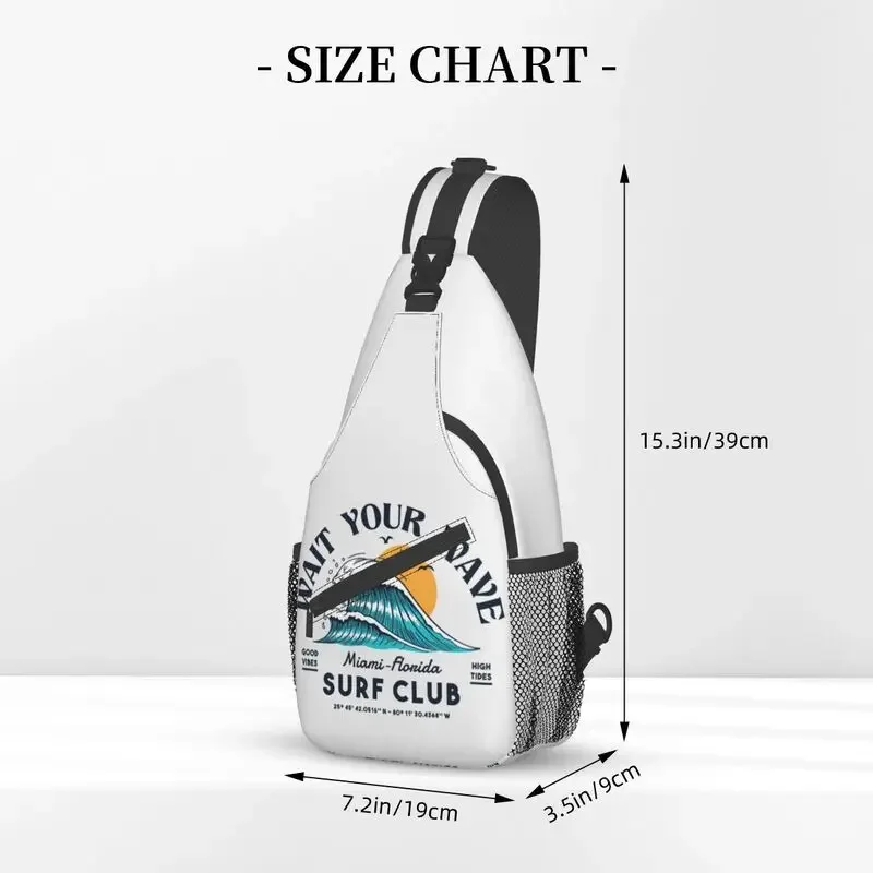 Мужская сумка-слинг Wait Your Wave Sure Club крутой летний рюкзак для серфинга и нагрудный