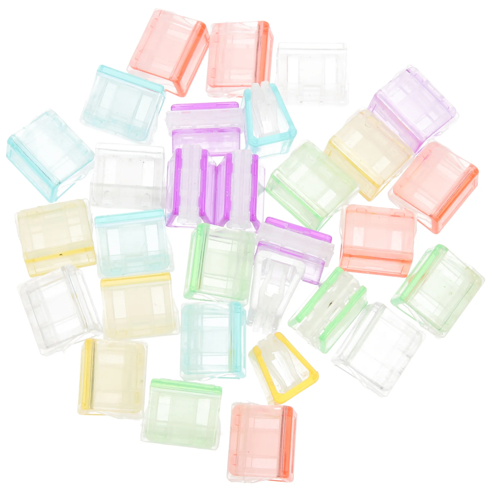 

30 Pcs Transparent Small Clip Party Picture Clamps Little Photo Multi-function Clips Plastic Supply Girl