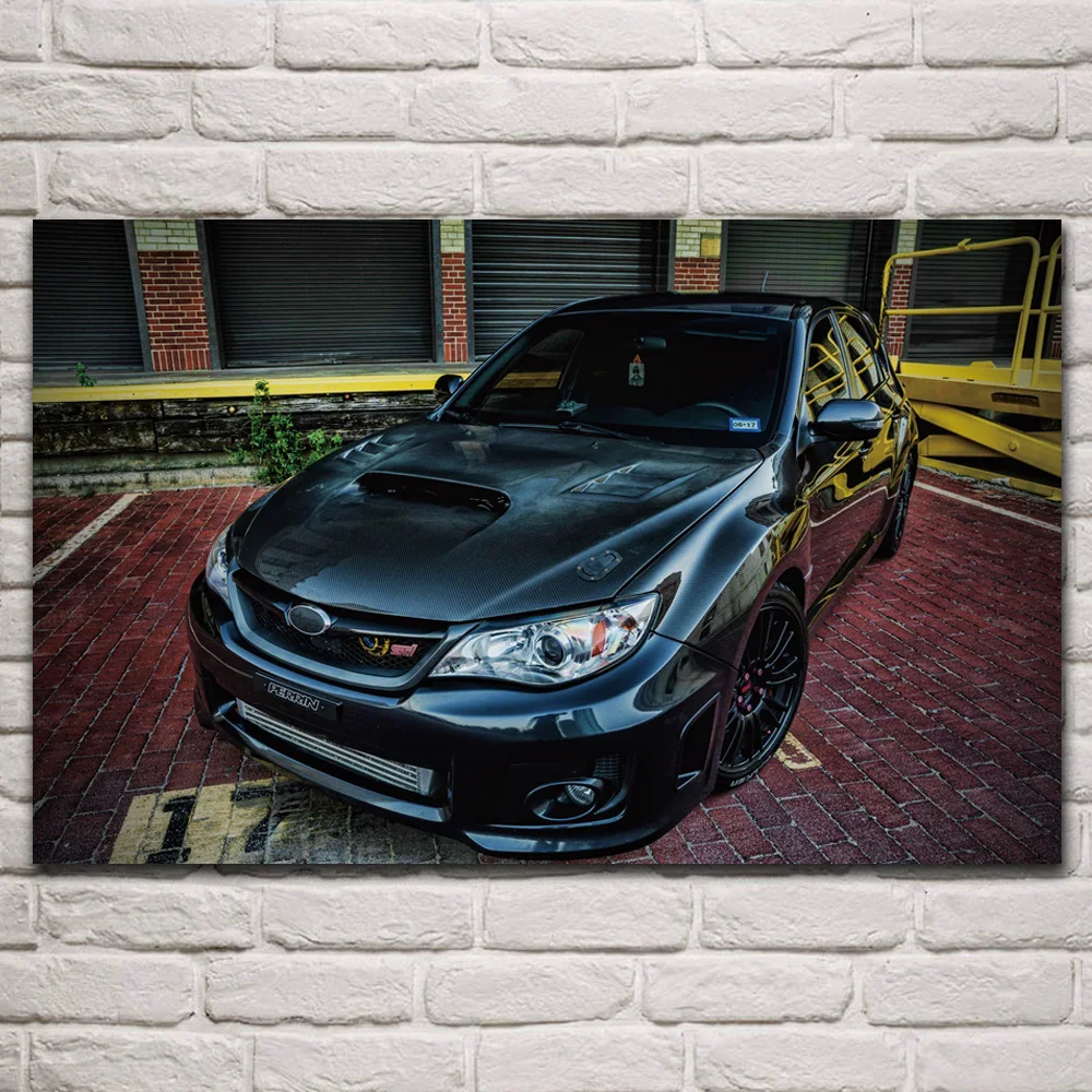 

Крутая Настройка wrx, ткань для суперавтомобилей, фотография гостиной, украшение для дома, деревянная рама, искусство KQ905