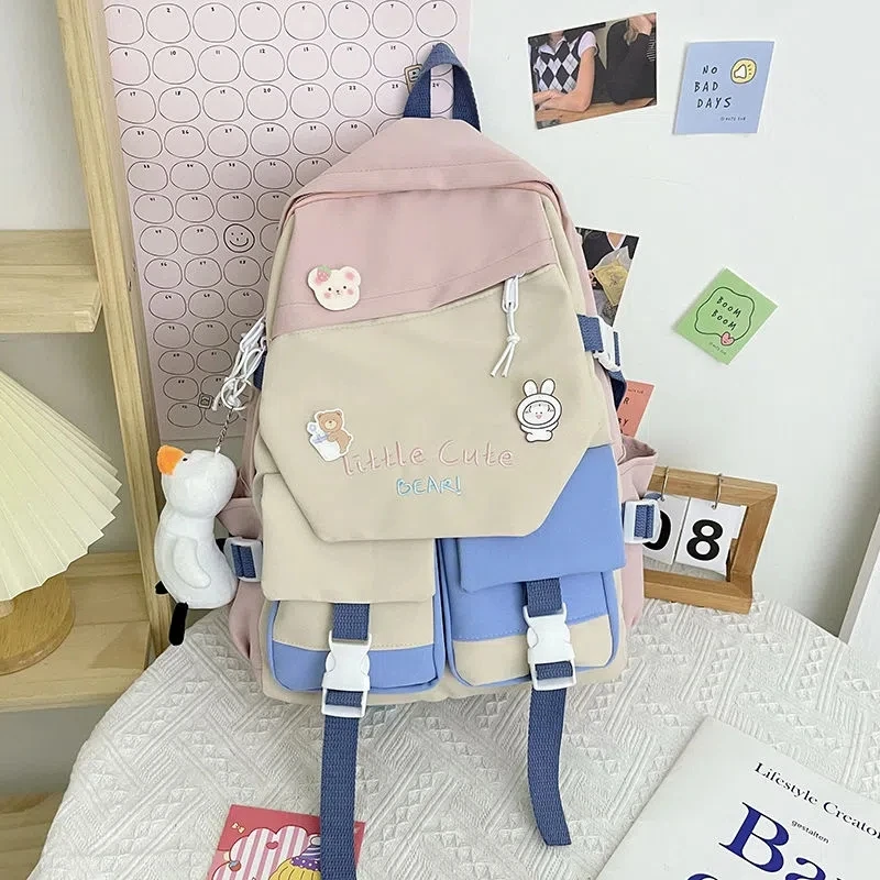 

Прямая поставка, женская сумка ins Wind для японских учеников Старшей школы, простая и вместительная Корейская сумка для старшей школы для дево...