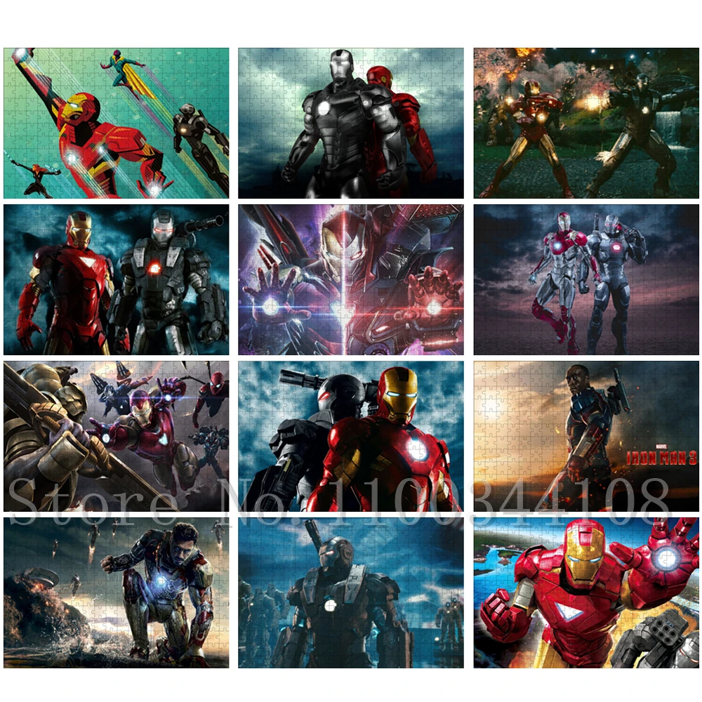 Man Jigsaw Puzzles Disney Movies Paper Puzzle Parent-child Interactive Assemble Game Toys