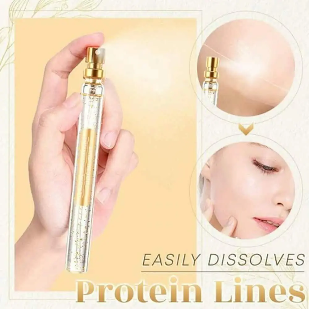 

24K Gold Face Serum Active Collagen Silk Thread Essence Anti-Aging Skin Care
