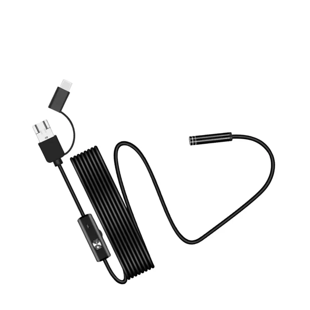 

3 In 1 Endoscope 8mm Probe Borescope Endoscope Inspection Camera PC