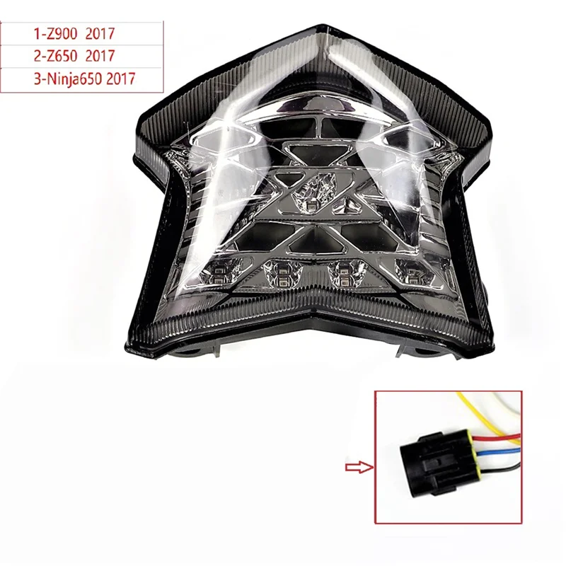 Задний светодиодный сигнал для мотоцикла фонарь поворота задний свет встроенный