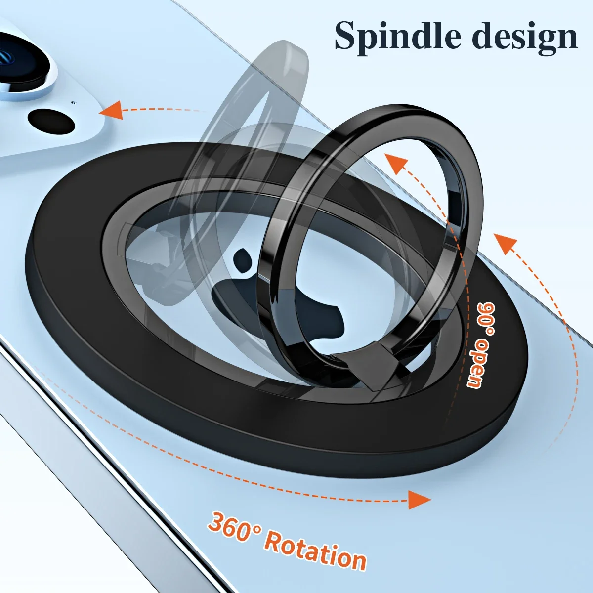 Металлический магнитный кольцевой держатель алюминиевая универсальная