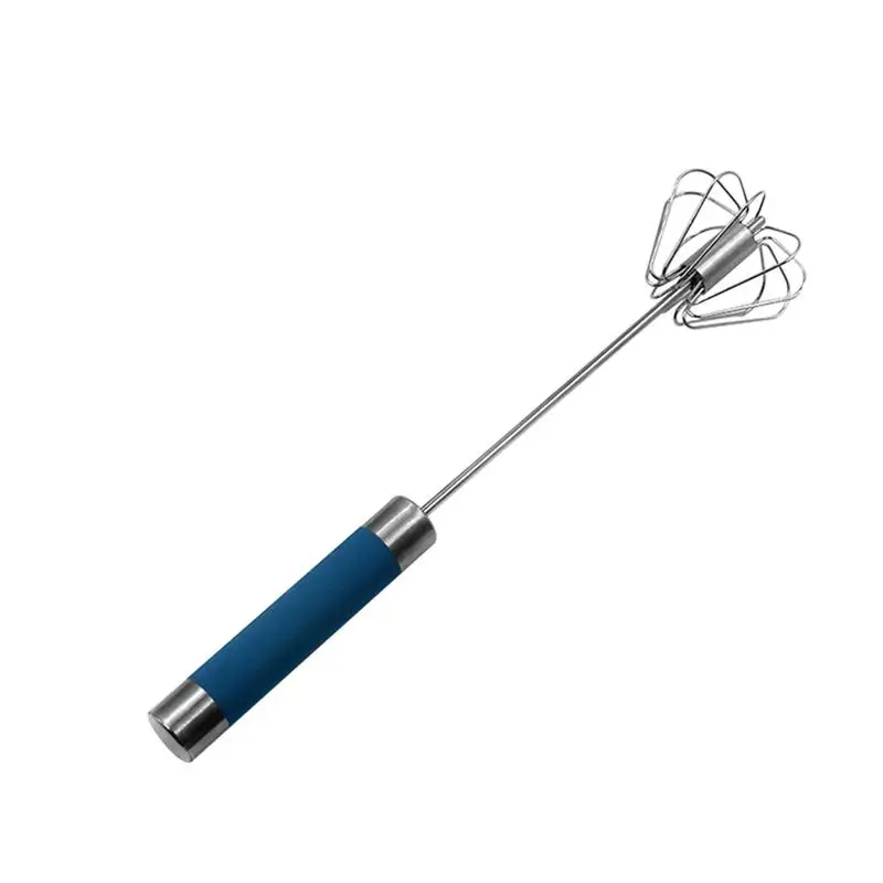

Hand Push Whisk 9.8in Semi-Automatic Dye Cream Blender Stainless Steel Mix Tool For Home Blending Whisking Beating Stirring