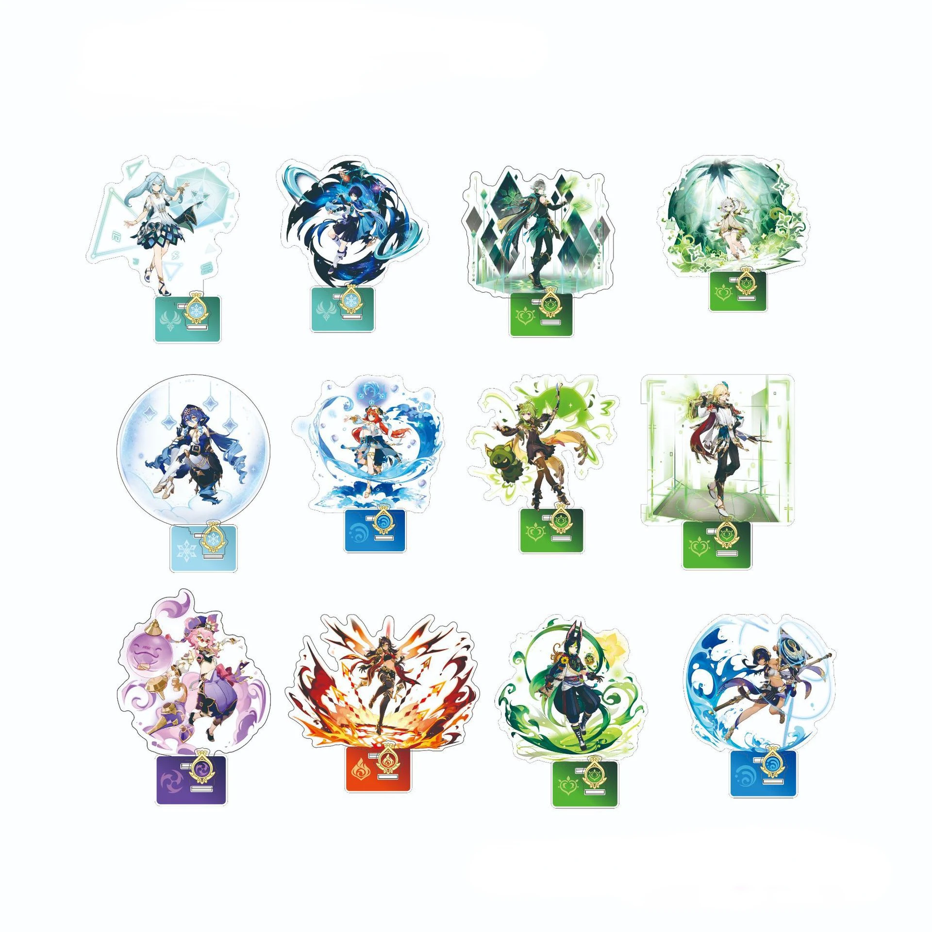 

Genshin Impact Standing Card Kaedehara Kazuha Cyno Nahida Yoimiya Kamisato Ayato Kamisato Ayaka Fischl Zhongli Huotao Ganyu