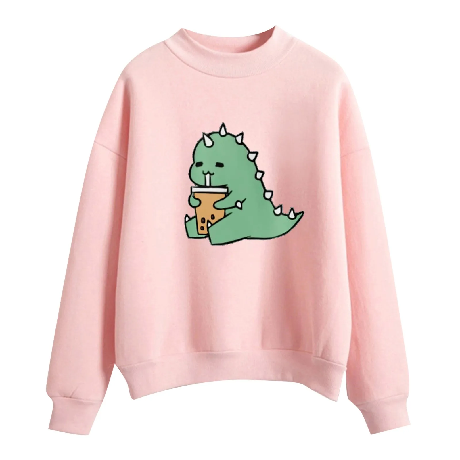 

Женская толстовка с капюшоном, свободная однотонная толстовка на молнии с круглым вырезом и принтом, большая женская куртка, Свитер оверсай...